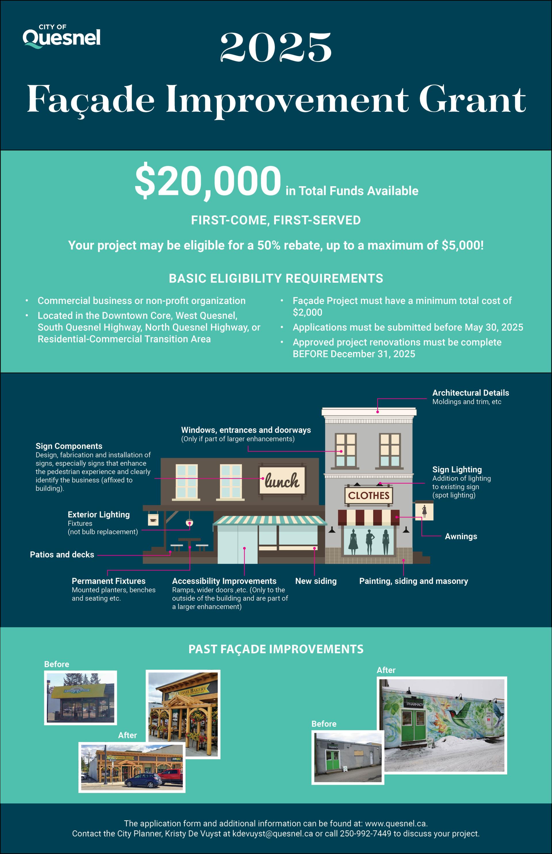 2025 Facade Improvement poster